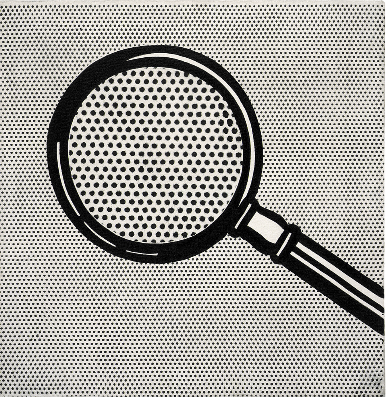 Roy Lichtenstein magnifying glass